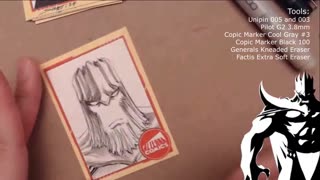 SKETCH CARDS by Peter Simeti (12x Time Lapse)
