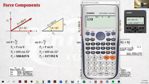 Basic Trigonometry (Applied to Mechanics) pt3