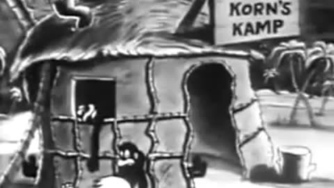 Korn Plastered in Africa 1931 #classiccartoons