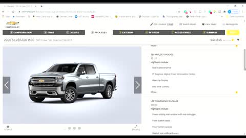 2020 Chevy Sliverado 1500 Crew Cab Build and Price Review