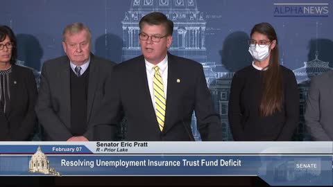 LIVE: Senate Republicans on Resolving unemployment insurance trust fund deficit.