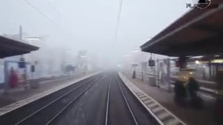 #train, #dashcam, #snow,