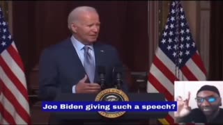 Have you ever heard Biden give a speech like this, Trump is the world leader we need