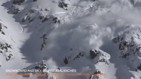 Most horrifying biggest avalanches in russia