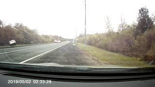 Head-On Collision on Russian Highway