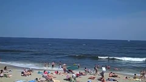 NORTH BEACH PIER VILLAGE - Quick 360 Degree View (NJ/New Jersey shore ocean front scene) - Travel Tourism Beach Vacation