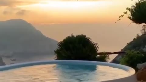 The golden hour at the Hacienda Na Xamena, Ibiza.Drop a if you love traveling! Video .
