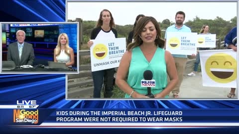 Carlsbad Jr. Lifeguards Forced to Wear Masks at the Beach During Camp