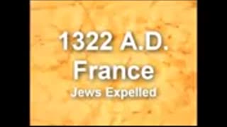 Jews expelled from 109 countries why ?