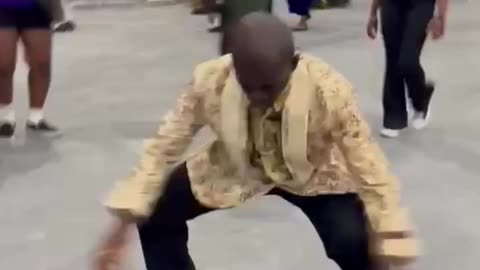 A funny man dancing in a church 😅