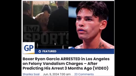 Boxer Ryan Garcia Arrested