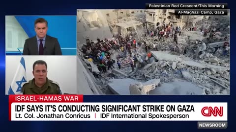 CNN anchor asks IDF spokesperson if airstrikes have accomplished all they can