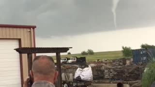 Clouds Forming Tornado in Texas