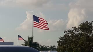 Old Glory Flying High In The Wind