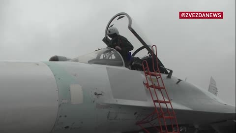 First appearance of the Su-27SM fighter jet