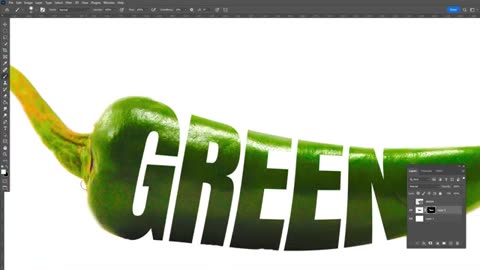 Graphics design for green chilli