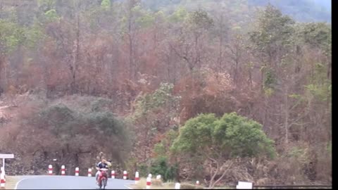 Thailand ประเทศไท, Chiang Mai เทศบาลนคร เชียงใหม่ - Huay Tueng Thao Reservoir dam panorama - 2015-03