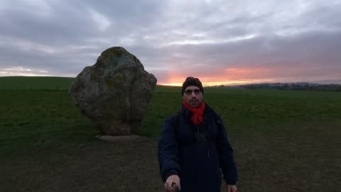 Outro during a sunset at AVEBURY. GoPro