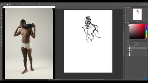 Practice 5-minute character sketching together, male daily dynamics 1