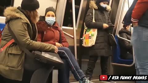 New Prank Video || Subway Prank Video || Best Funny Prank In Train Way || By RSK Funny Pranks