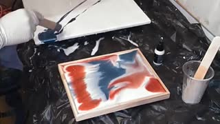 USA epoxy wall art