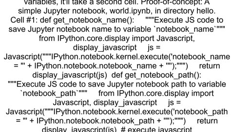 Get current jupyterlab notebook name for Jupyterlab version 21 and 301 and notebook version gt603