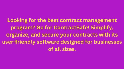 Contract software