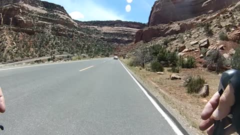 Descending the switchbacks in the Colorado Natl Monument