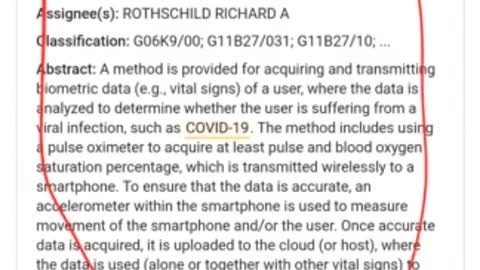 Pasmem! Testes do Covid19 Patenteado pelos rotschild desde 2015!!