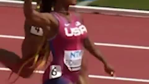 Sha’Carri is crazy fast over 100m at the World Championships 2023