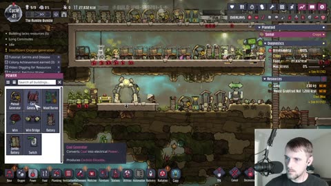 First Rumble Live Stream with Oxygen Not Included (Rumble Bumble Part 3)