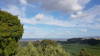 Dunster castle overlooking minehead