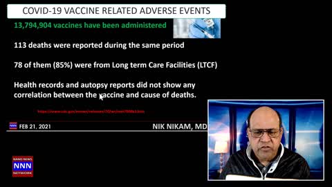 COVID 19 ADVERSE VACCINE EVENTS AFTER 13 MILLION DOSES