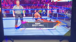 Scott Hall Win Over Ashante Thee Adonis