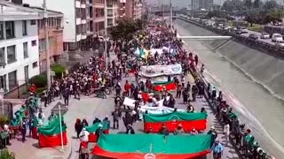 Inicia la marcha de la minga indígena hasta la Plaza de Bolívar