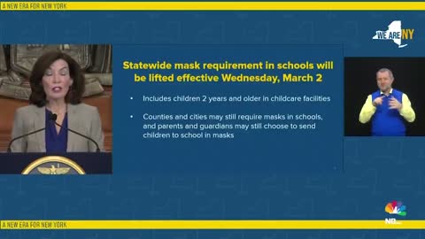 N.Y. Governor Lifts School Mask Mandate Statewide