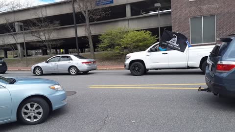 Augusta Maine 2020 Capital Protest against Gov. Janet Mills Lockdowns of the State