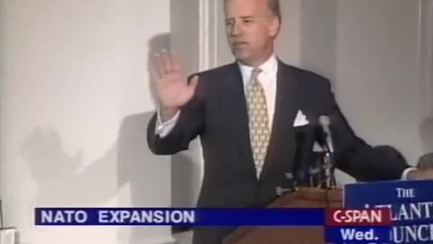 1997 Pedo Zionist Joe Biden admitted NATO expansion into the Baltic states