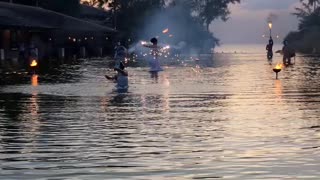 Thai traditional Dance in water