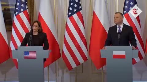 Kamala Harris criticised for laughing during press conference about Ukraine