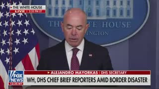DHS Secretary Alejandro Mayorkas: "As of this morning there are no longer any migrants in the camp"