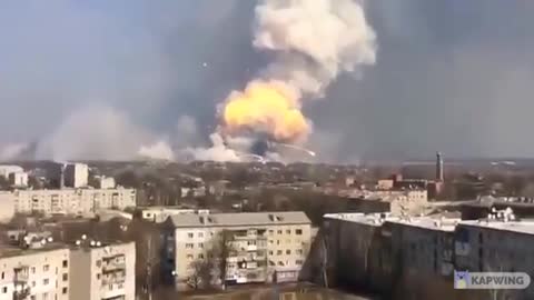 Russian airstrike on Ukrainian military targets