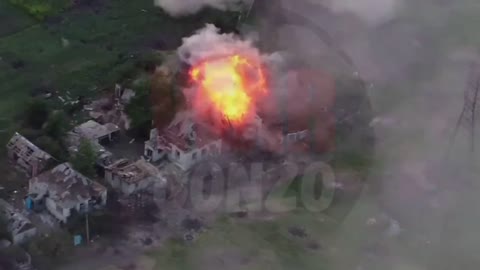 Precision artillery strike targeting a group of Ukrainian infantryman