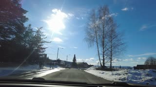 DRIVINGTHROUGH BEAUTIFUL CITY IN WINTER #NORWAY #DRAMMEN - NO MUSIC - 4K NATURE