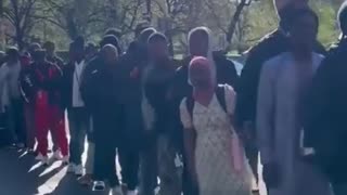 Thousands of migrants swarm NYC | Check Description
