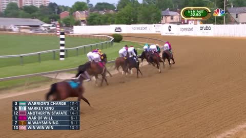 Preakness Stakes 2019 (FULL RACE), jockey John Velazquez thrown from horse | NBC Sports