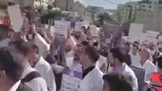 👨‍⚕️🇵🇸 Israel War | Hebron Medical Staff Protests IDF Siege on Gaza Hospitals | RCF