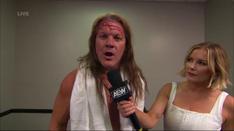 Renee Paquette interviews a bloody Chris Jericho (8/16/23)