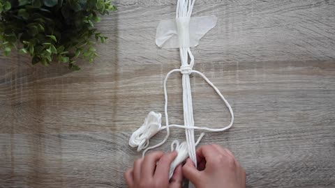 pepme Cotton Hanging Planter, White, Diya- How to Make A Macrame Plant Hanger