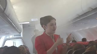 Smoke Drifts through Airplane Cabin